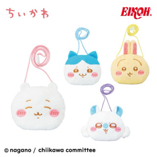 ❤Lika小舖❤日本帶回全新正版現貨Chiikawa小可愛景品玩偶布偶娃娃毛絨絨大頭包側揹包斜肩包大臉包包小八貓兔兔小桃