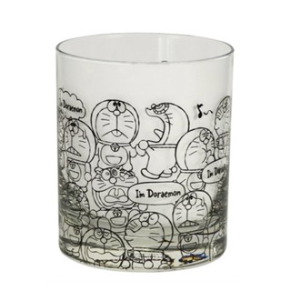 日本 官方正品 哆啦A夢 透明玻璃水杯