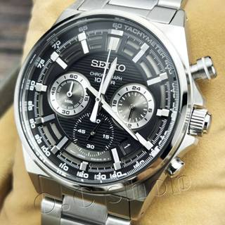 【SEIKO 三眼計時手錶】計時碼表男錶款SSB397/SSB397P1
