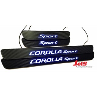 COROLLA SPORT / AURIS led 迎賓踏板 發光門檻燈 類碳纖卡夢 汽車門檻改裝飾條