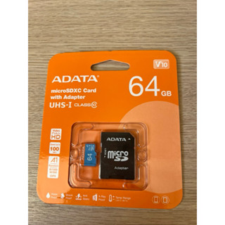 SD 記憶卡 64GB ADATA 威剛 micro SDXC Card with Adapter