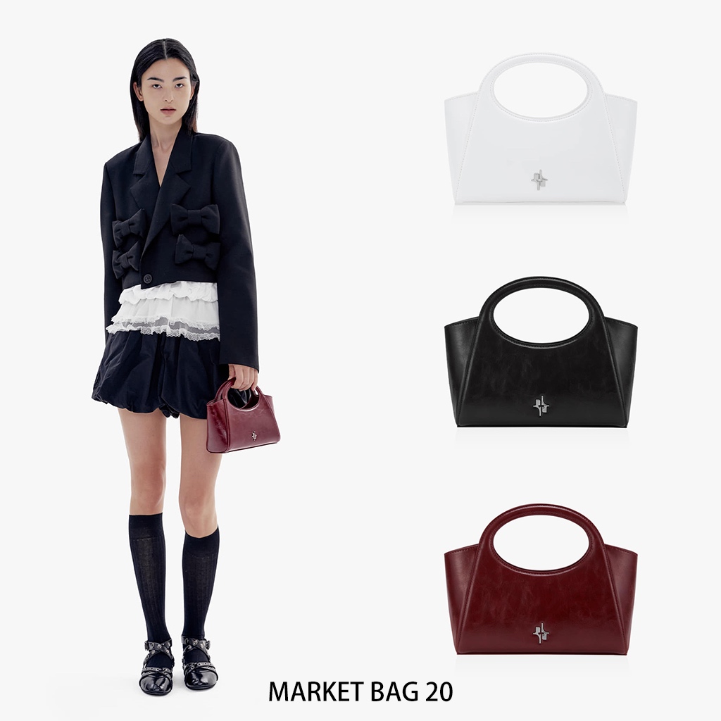 預購｜FIND KAPOOR｜2024秋季新品 MARKET BAG 20 手提包 側背包 附長背帶｜Qme代購