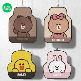 LINE Friends 可愛熊大 兔兔 丘可 莎莉造型汽車腳踏墊