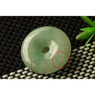 特價N273墜子❀翡翠玉A貨冰潤飄綠花平安扣墜子吊墜掛件玉佩【緬甸玉翠軒】玉首飾品 男女老少