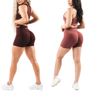 BP代購🇬🇧Alphalete Amplify高腰抓皺美臀四分褲 提臀包覆收肉緊身褲 單車褲 瑜珈褲芭比褲