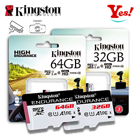 【Yes❗️台灣公司貨】金士頓 Kingston 高耐用 32G 64G/GB microSD 行車紀錄器 監控 記憶卡
