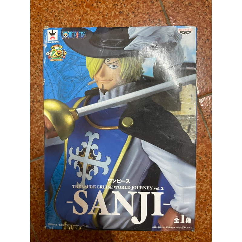 金證 拆檢 內袋未拆 盒況差 航海王 尋寶之旅 world journey vol.2 香吉士 sanji 騎士團