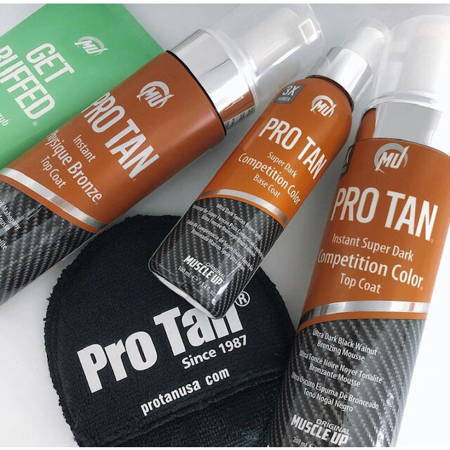 &lt;現貨&gt;Pro Tan去角質 膚色劑 健體 健身 健美 比基尼 底色 上色 protan 組合包