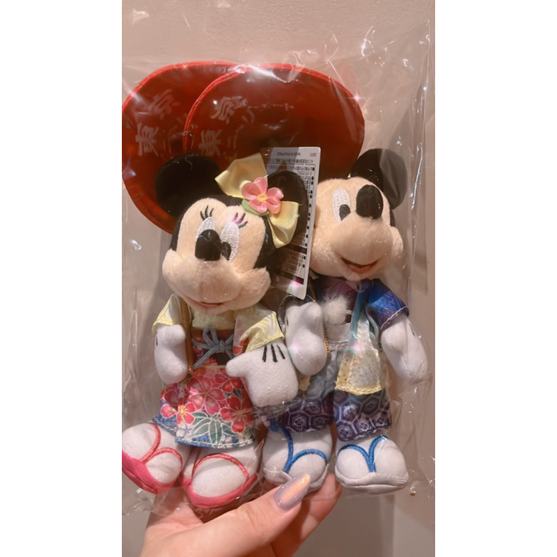 絕版品 出清 剩下米妮東京和服 👘系列 米奇 米妮和服娃娃 😍情侶系列 收藏必備 迪士尼玩家 娃娃日本伴手禮