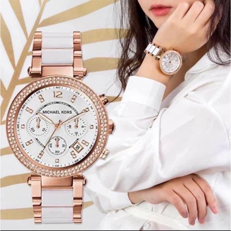 H精品服飾💎Michael Kors MK 晶鑽三眼女錶 手錶 MK5774✅正品代購