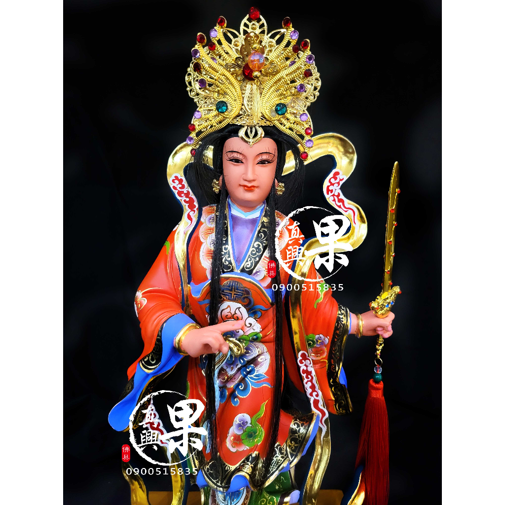 《果真興佛具》實體店面安心購買 九天玄女 站姿九天 玉皇三公主 神像 神像訂製 客製化神像 神像 訂製神像 @大溪神桌