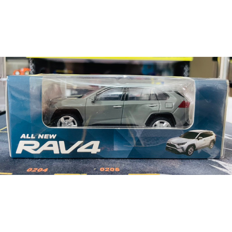 All New RAV4 Led 迴力車 月岩綠 1/43 原廠精品