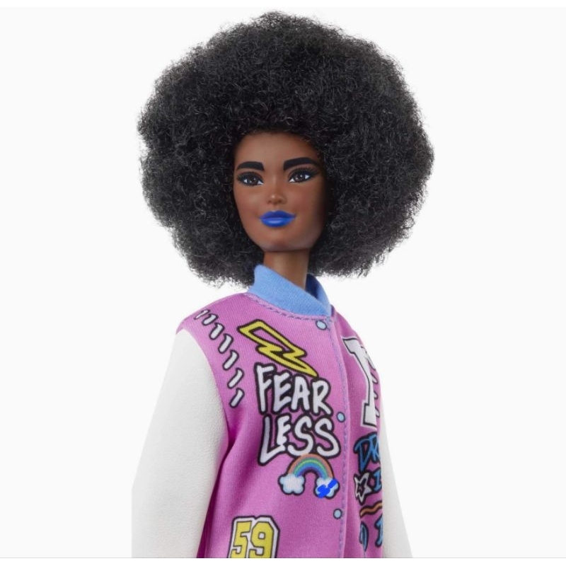 💗 美泰兒 非洲式頭髮 正版 黑芭比娃娃 時尚達人 Mattel Barbie Fashionistas 高 #156