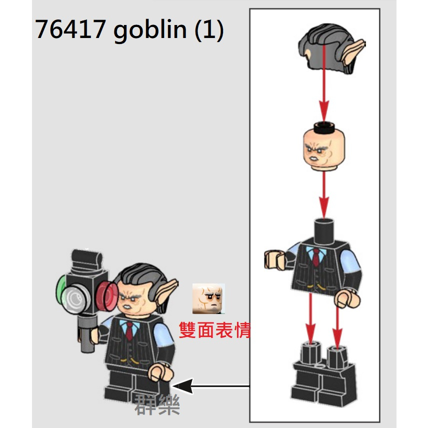 【群樂】LEGO 76417 人偶 goblin (1)