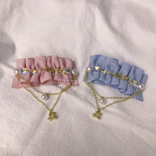 【ButterfuL.】現貨🌟 布藝小彈夾玫瑰花🌹櫻桃🍒流蘇彈夾