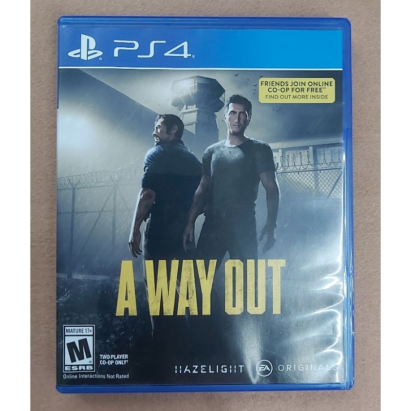 A WAY OUT 逃出生天 越獄搭檔 PS4 遊戲片 二手遊戲片