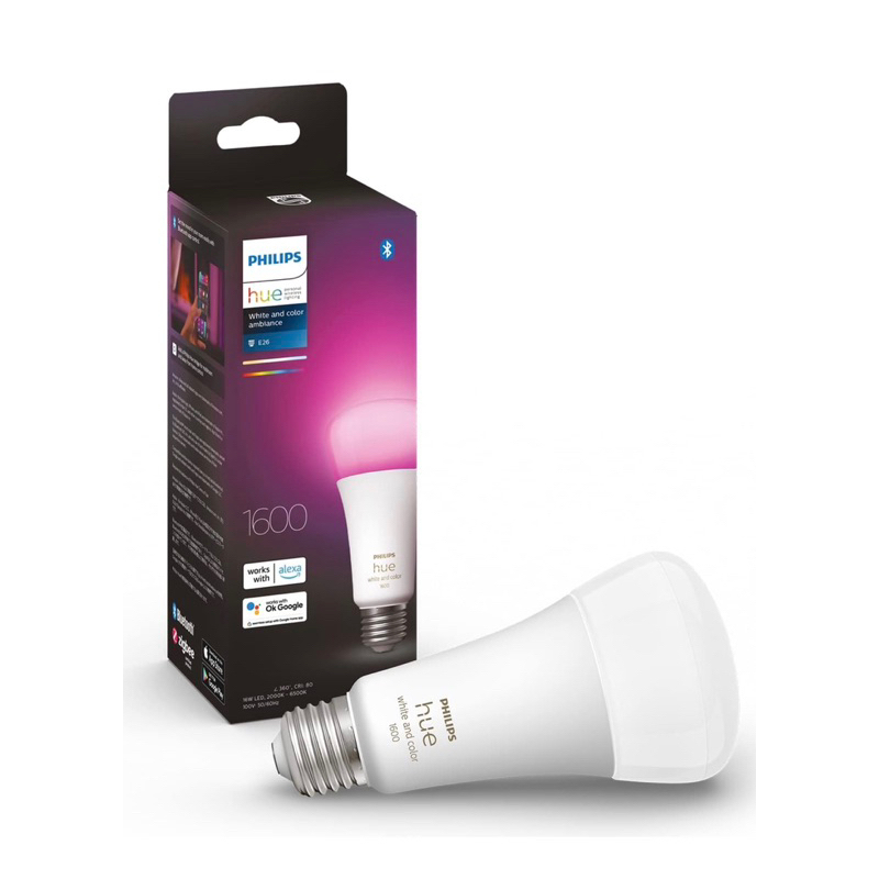 Philips Hue 智能燈泡 100W E26 智能燈 LED燈泡 智能led 照明 燈 支持Alexa 全彩