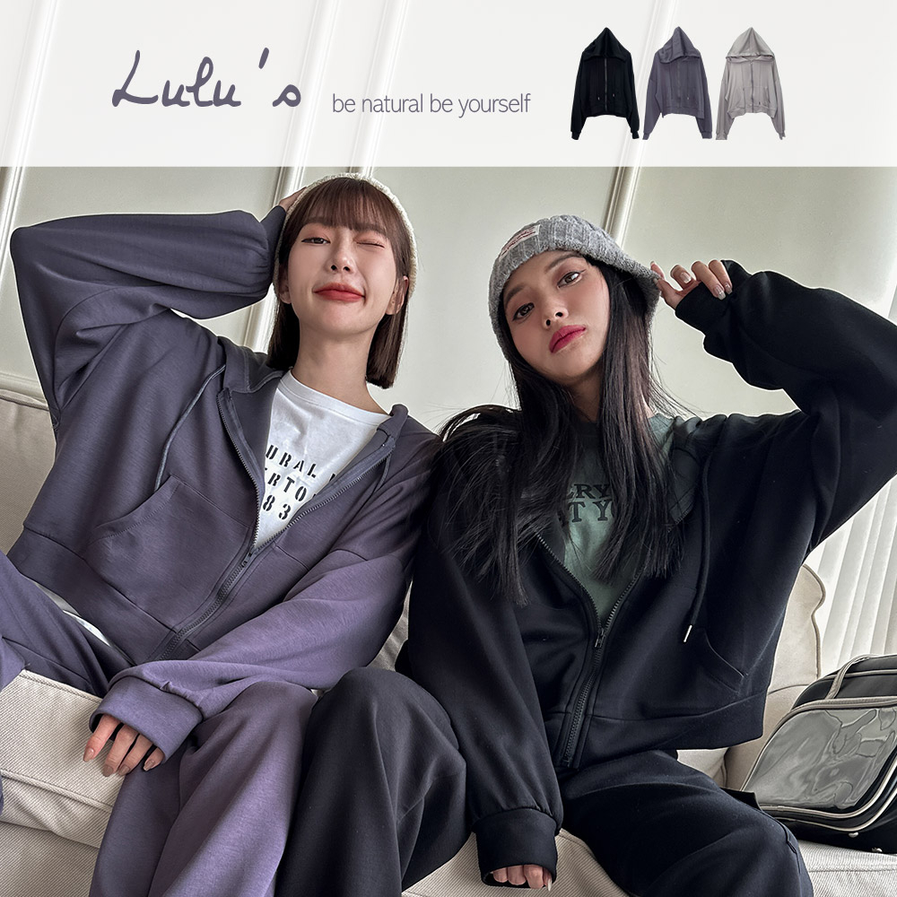 LULUS/質感在線太空輕柔棉休閒連帽外套３色【A03230068】230907