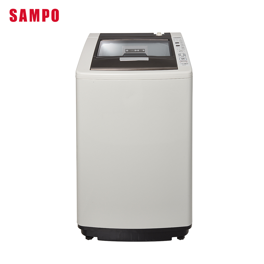 【送不鏽鋼快煮壺】SAMPO聲寶 14KG 好取式系列定頻洗衣機-典雅灰 ES-L14V(G5) 含基本安裝 舊機回收