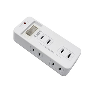 安全達人 1開6插2P 分接器（壁插) R-10L