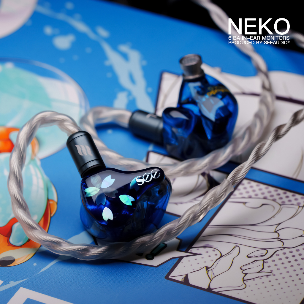 『輕音小部』See Audio NEKO 六動鐵 可換插頭設計 Effect線材 公司貨 花瓣面板 類客製耳機 公司貨