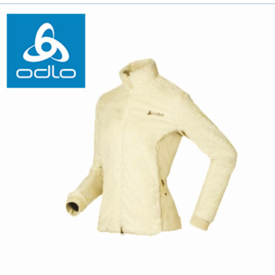 【瑞士ODLO】女仿毛皮時尚保暖外套540971(11900-象牙白)
