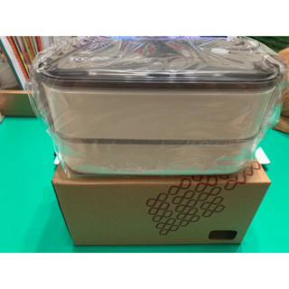 《全新》304不鏽鋼分層便當盒附餐具 臺泥股東禮 TCC雙層便當盒 學生餐盒 便當盒 股東紀念品