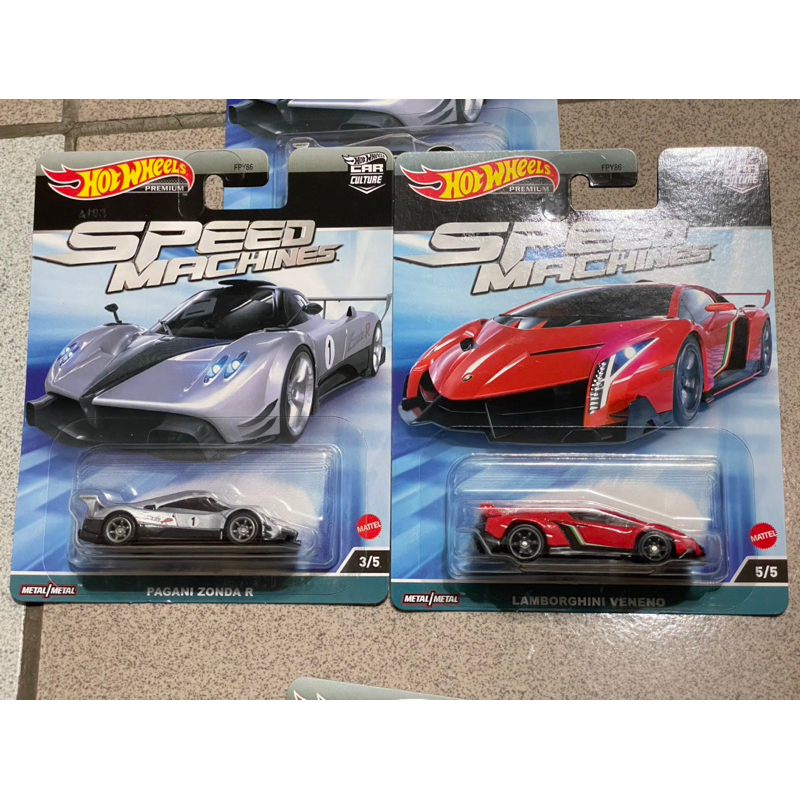 風火輪 速度機器 Lamborghini Veneno 紅色 藍寶堅尼 Pagani Zonda R 帕加尼