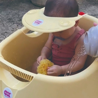 【OKBABY總代理】義大利 寶寶澡帽 洗頭帽 兒童洗髮帽 防水帽 嬰兒浴帽 幼兒洗澡帽 寶寶洗髮帽 (F1021)