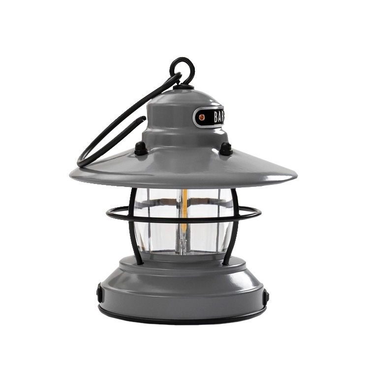 [阿爾卑斯戶外] Barebones Mini Edison Lantern 平放/吊掛營燈 石灰色 LIV-293