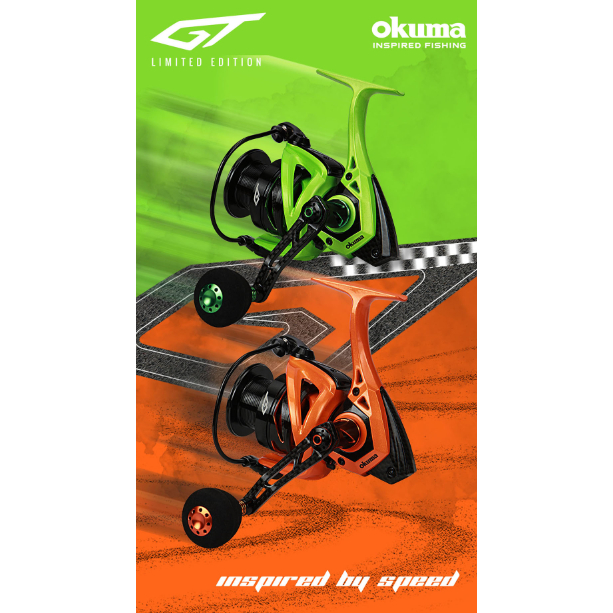 免運 OKUMA GT限量版紡車捲線器 泛用型紡車捲線器 紡車 捲線器 限量版 綠色 橘色