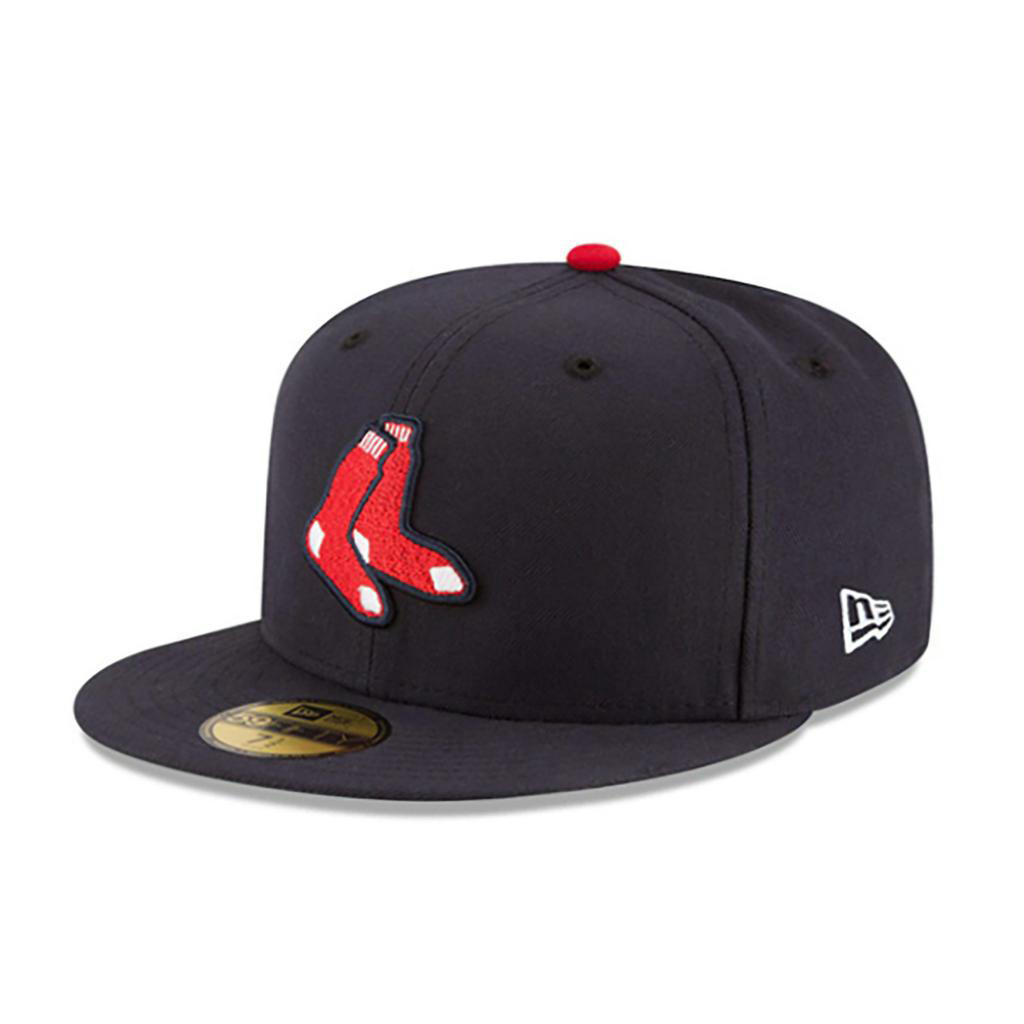 【NEW ERA】波士頓 紅襪 59FIFTY 正式球員帽 通用 丈青 襪子 棒球帽【ANGEL NEW ERA】