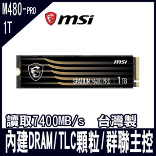 MSI微星M.2 SPATIUM M480 PRO 1TB/2TB Gen4 PCIe SSD