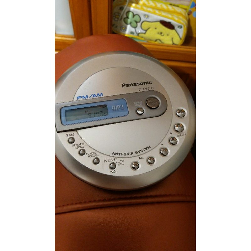 日製PANASONIC SL-SV550 FM/AM CD隨身聽，故障機(請看說明)。