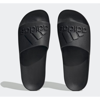 Adidas 愛迪達 ADILETTE AQUA SLIDES 男女款 黑色 運動休閒日常拖鞋 (IF7371)