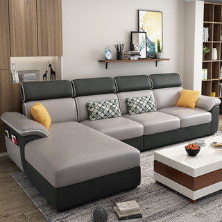 【含稅/免運】現代簡約科技布藝沙發可拆洗小戶型轉角客廳傢俱布藝沙發