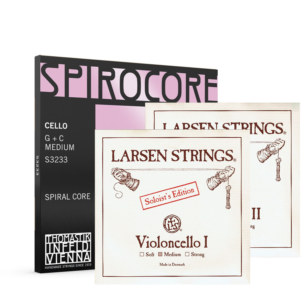 ［娃娃提琴]Thomastik奧地利原裝進口Spirocore32G+33C搭配Larsen( A)+(D) 大提琴弦