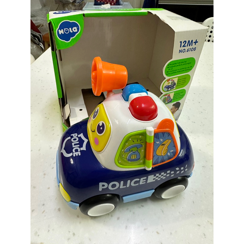 正貨 匯樂 Huile 2手 警察車 聲光玩具車 聲光玩具 功能皆正常 會走路的車