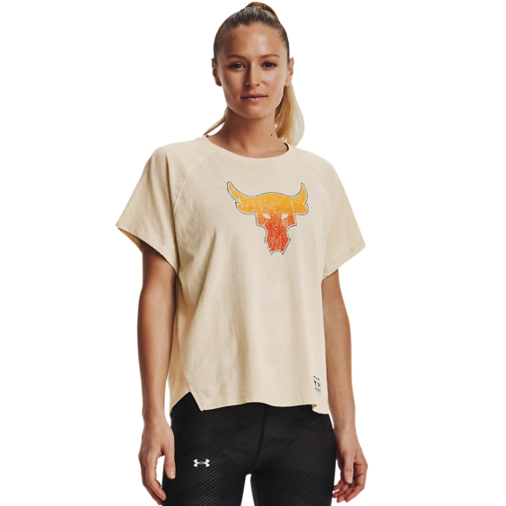 【UNDER ARMOUR】UA 女 PROJECT ROCK 短T-Shirt(歐美版型)-優惠商品