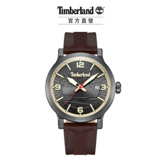 Timberland 男錶WESTERLEY系列腕錶ReBOTL拼接皮帶-灰/咖啡色46mm(TDWGN0029104)