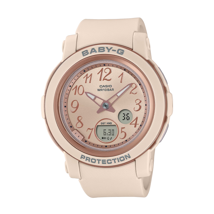 【CASIO BABY-G】繽紛復古系列數位顯示休閒腕錶-溫柔粉/BGA-290SA-4A/台灣總代理公司貨享一年保固