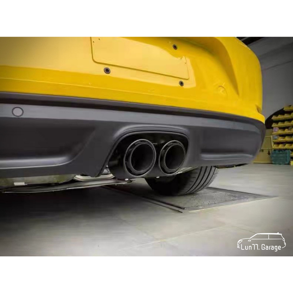 Lun77. - Porsche 718 Boxster Cayman 三層鈦黑 雙出尾飾管 排氣管 改裝 保時捷 副廠