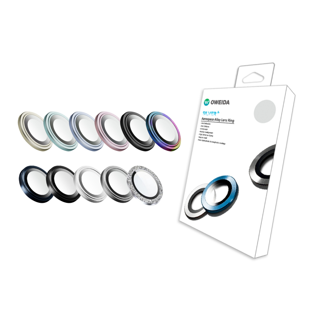 Oweida iPhone 15系列 星耀鋁金屬鏡頭保護鏡 鏡頭環