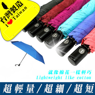 【雨傘達人】棉花自動開收三折傘【免運費】【臺灣製造】【超輕量超細-重量僅240公克】【傘面不沾水/防風大傘面】