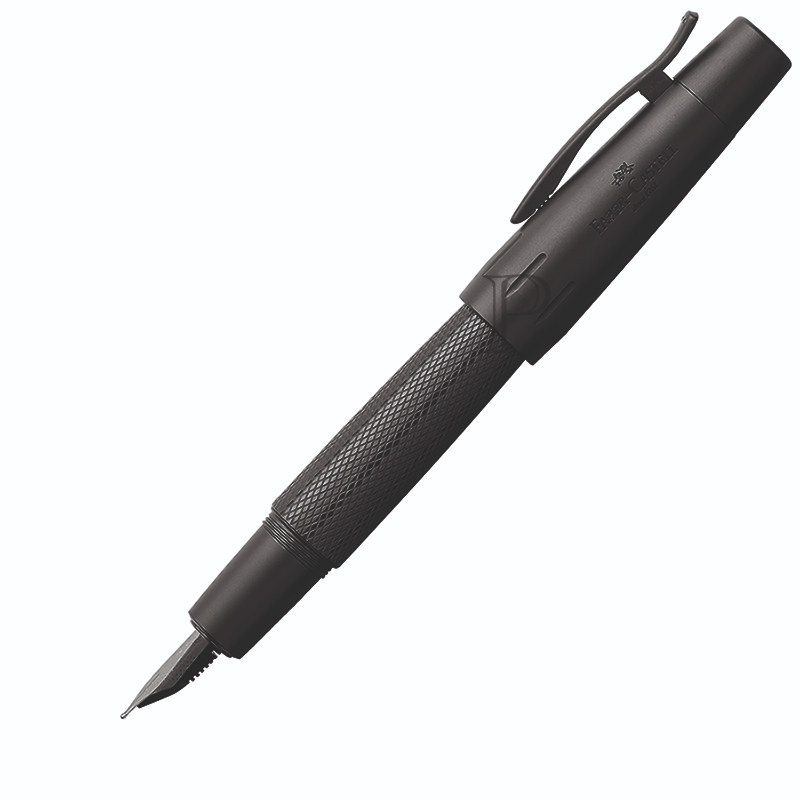 【Penworld】德國製 Faber-Castell輝柏 E-MOTION系列 黑金鋼鋼筆 148621 F