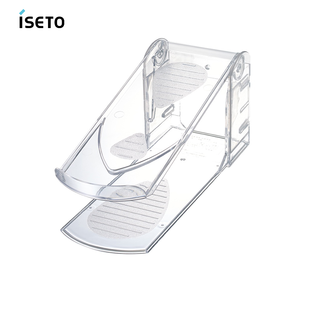 【日本ISETO】日製3段可調節雙層折疊收納鞋架-3入組