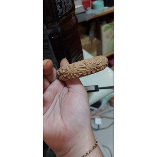 桃木手環花開富貴內徑57mm寬20mm