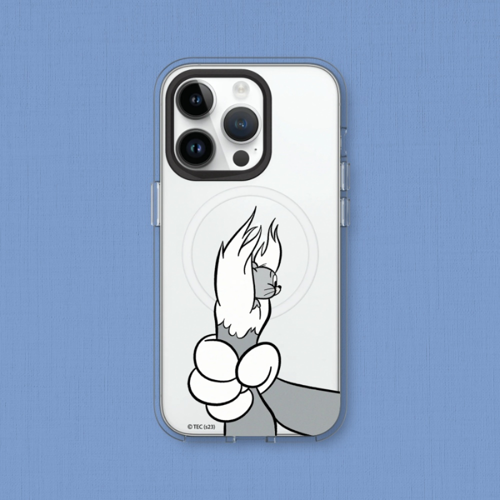 犀牛盾 適用iPhone Clear(MagSafe兼容)透明防摔手機殼∣湯姆貓與傑利鼠系列/Gotcha