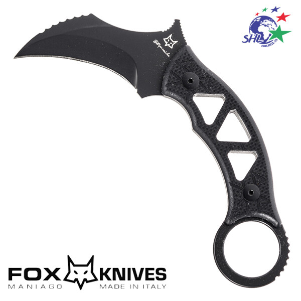 FOX Karambit MARCAIDA TRIBAL 黑色拋光 Bohler 直刀 / FX-803 詮國