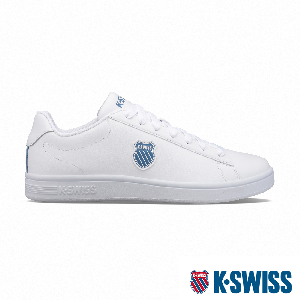 K-SWISS Court Shield時尚運動鞋-男-白/藍